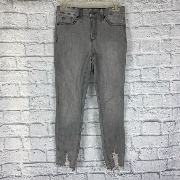 Universal thread cotton blend hi rise skinny crop jeans sz 2 - Picture 1 of 8
